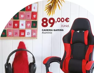 Oferta de Cadeira Gaming por 89€ em Intermarché