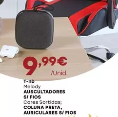 Oferta de T-Nb - Mesody Auscultadores S/Fios por 9,99€ em Intermarché