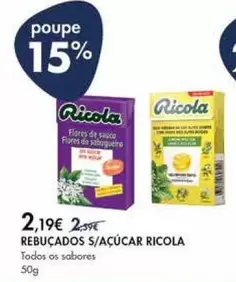 Oferta de Ricola - Rebucados S/açúcar por 2,19€ em Pingo Doce