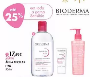 Oferta de Bioderma - Água Micelar H2O por 17,59€ em Pingo Doce