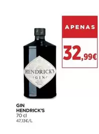 Oferta de Hendrick's - Gin por 32,99€ em El Corte Inglés