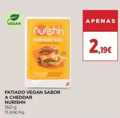 Oferta de A+ - Fatiado Vegan Sabor A Cheddar por 2,19€ em El Corte Inglés