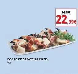 Oferta de Bocas De Sapateira 20/30 por 22,99€ em El Corte Inglés