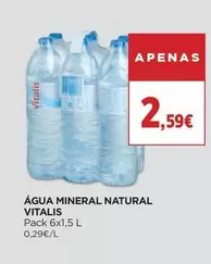 Oferta de Vitalis - Agua Mineral Natural por 2,59€ em El Corte Inglés