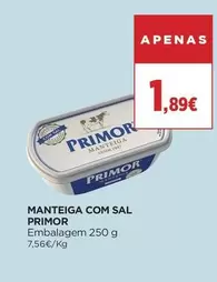 Oferta de Primor - Manteiga Com Sal por 1,89€ em superCOR