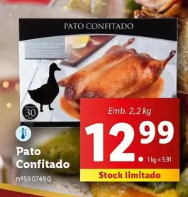 Oferta de Pato -  Confitado por 12,99€ em Lidl