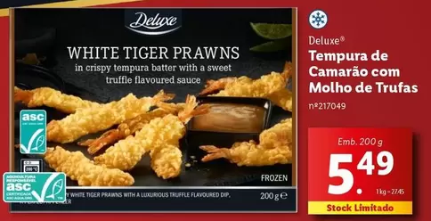 Oferta de Deluxe - Tempura De Camarão Com Molho De Trufas por 5,49€ em Lidl