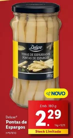 Oferta de Deluxe - Pontas De Esparros por 2,29€ em Lidl