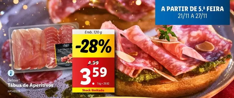 Oferta de Tabua De Aperitivos por 3,59€ em Lidl