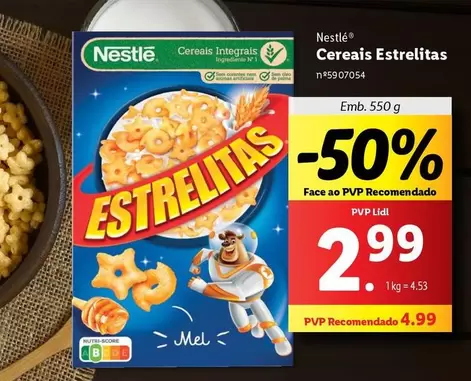 Oferta de Nestle - Cereais Estrelitas por 4,99€ em Lidl