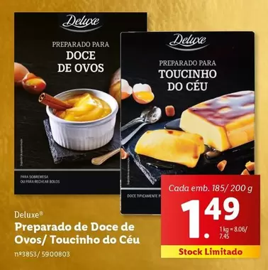 Oferta de Deluxe - Preparado Para Ovos/Toucinho Do Cêu por 1,49€ em Lidl