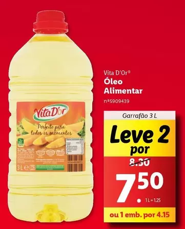 Oferta de VitaD'or - Oleo Alimentar por 7,5€ em Lidl