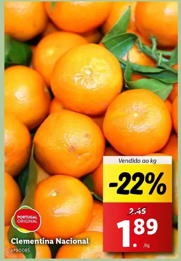 Oferta de Clementina Nacional por 1,89€ em Lidl