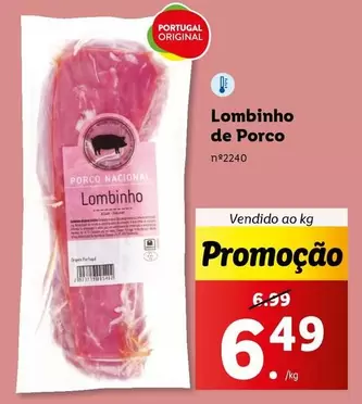 Oferta de Portugal - Lombinho De Porco por 6,49€ em Lidl