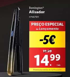 Oferta de Remington - Alisador por 14,99€ em Lidl