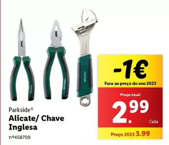 Oferta de Parkside - Alicate/Chave Inglesa por 2,99€ em Lidl