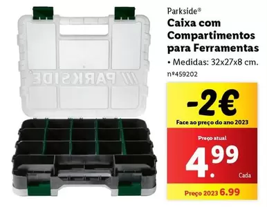 Oferta de .Com - Caixa com compartimentos para Ferramentas por 4,99€ em Lidl