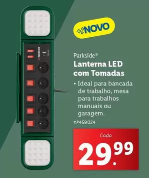 Oferta de Parkside - Lanterna Led Com Tomadas por 29,99€ em Lidl