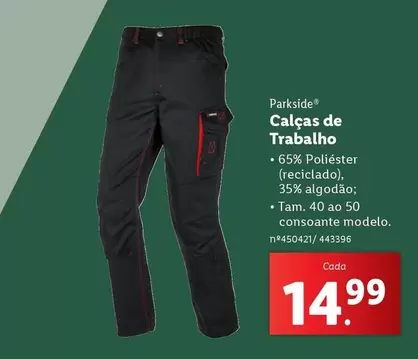 Oferta de Calcas De Trabajo por 14,99€ em Lidl