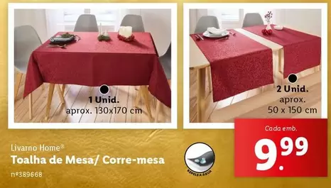 Oferta de A+ - Toalha De Mesa/ Corre-mesa por 9,99€ em Lidl