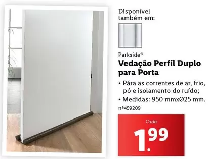 Oferta de As - Vedacao Perfil Duplo Para Porta por 1,99€ em Lidl