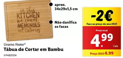 Oferta de As - Tábua De Cortar Em Bambu por 4,99€ em Lidl