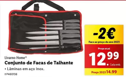 Oferta de Conjunto de Facas de Talhante por 12,99€ em Lidl