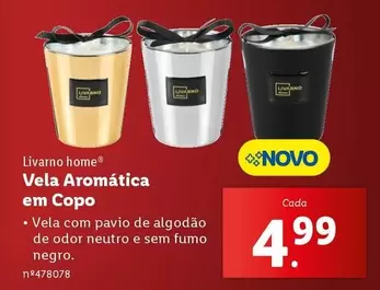 Oferta de .Com - Vela Aromatica Em Copo por 4,99€ em Lidl