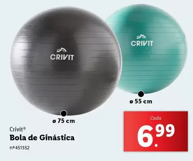 Oferta de Crivit - Bola De Ginastica por 6,99€ em Lidl