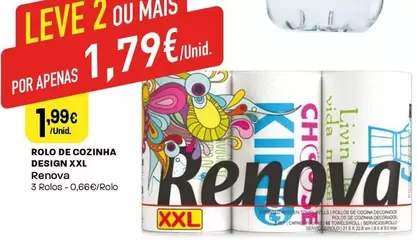 Oferta de Renova - Rolo De Cozinha Design XXL  por 1,99€ em Intermarché