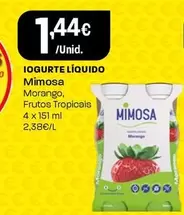 Oferta de Mimosa - Iogurte Liquido por 1,44€ em Intermarché