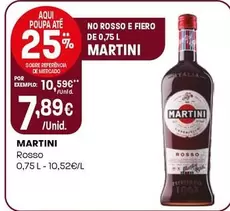 Oferta de Martini - Rosso por 7,89€ em Intermarché