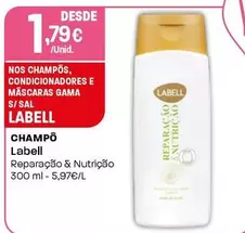 Oferta de Labell - Champo por 1,79€ em Intermarché