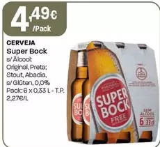 Oferta de Super Bock - Cerveja por 4,49€ em Intermarché