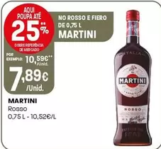 Oferta de Martini - Rosso por 7,89€ em Intermarché