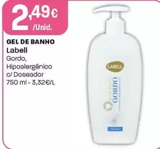 Oferta de Labell - Gel De Banho por 2,49€ em Intermarché