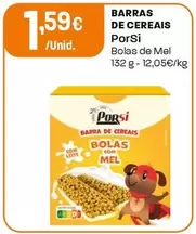 Oferta de Porsi - Barras De Cereais por 1,59€ em Intermarché