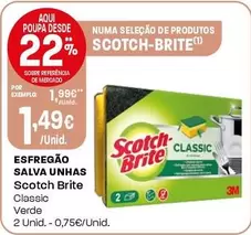 Oferta de Scotch-Brite - Esfregão Salva Unhas por 1,49€ em Intermarché