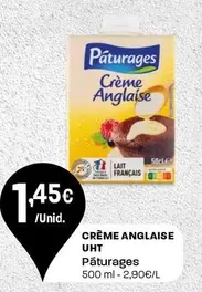 Oferta de Páturages - Crème Anglaise UHT por 1,45€ em Intermarché