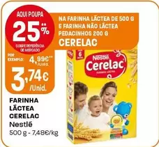 Oferta de Nestlé - Farinha Lactea Cerelac por 3,74€ em Intermarché