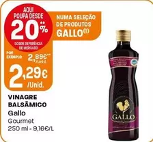 Oferta de Gallo - Vinagre Balsamico por 2,29€ em Intermarché