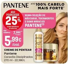 Oferta de Pantene - Creme De Pentear por 5,99€ em Intermarché