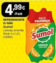 Oferta de Sumol - Refrigerante C/Gás por 4,99€ em Intermarché