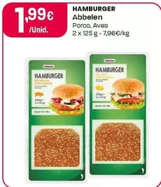 Oferta de Hamburger por 1,99€ em Intermarché