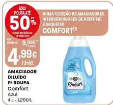 Oferta de Comfort - Amaciador Diluído P/Roupa por 4,99€ em Intermarché