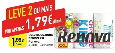 Oferta de Renova - Rolo De Cozinha Xxl por 1,99€ em Intermarché