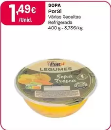 Oferta de Porsi - Sopa por 1,49€ em Intermarché