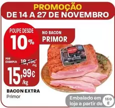 Oferta de Primor - Bacon Extra por 15,99€ em Intermarché