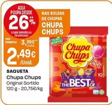 Oferta de Chupa Chups - Saqueta por 2,49€ em Intermarché