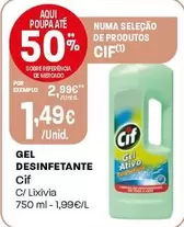 Oferta de Cif - Gel Desinfetante por 1,49€ em Intermarché